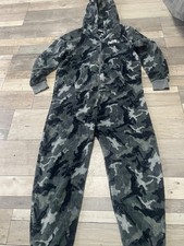 boys all in one fleece grey